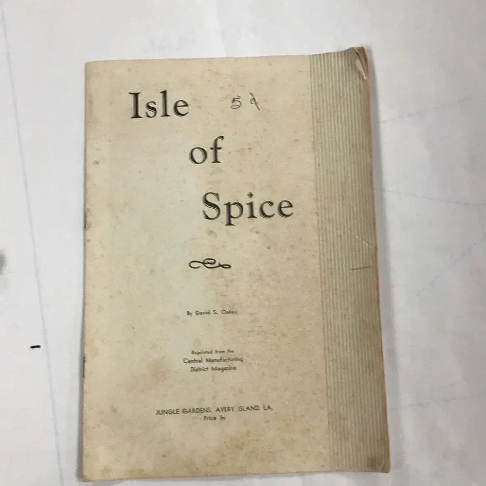 Vintage 1950s era isle of spice book by David Oakes